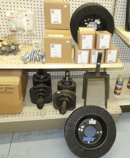 New rotary mower replacement parts - gear box, blades, PTO shafts, tail wheel, hub and bushings