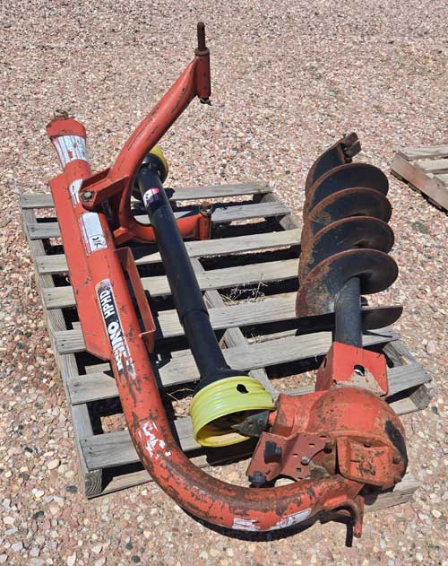 used - 9inch auger post hole digger