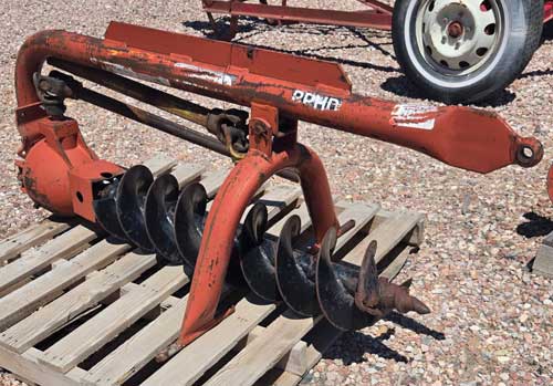 used - 9inch auger post hole digger